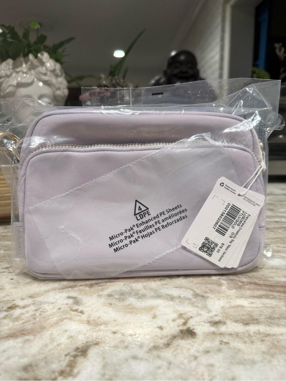BRAND NEW Lululemon  Everybody Crossbody Bag 2L- Faint Lavender/Gold Hardware